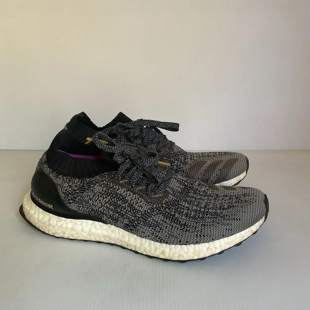 Adidas UltraBoost X Women’s Running Shoes  6.5 Gray Black Knit Sneakers BB4968